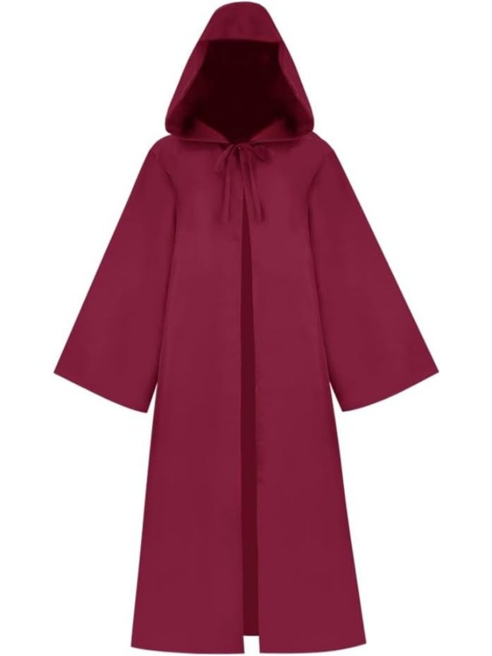 Men's Red Classic Christmas Party Cosplay Hooded Cloak Halloween Costume